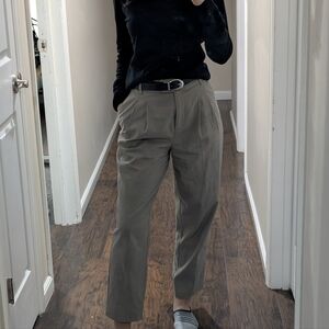 Womens Classic Tan Tapered Pants